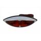 Chrome ABS Big Eye Red Lens Tail Lamp 33-0644