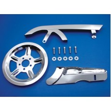 Chrome Belt Guard and Pulley Cover Kit 27-0619