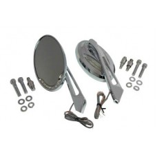 Chrome Billet Mirror Set 34-9163