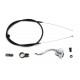 Chrome Brake Handle Cable Kit 49-0894