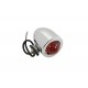 Chrome Bullet Marker Lamp Red 3 Wire Type 33-0969