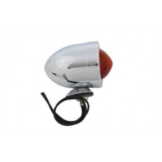 Chrome Bullet Red Marker Lamp Dual Filament 33-0320