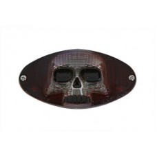 Chrome Cateye LED Tail Lamp Skull Style 33-0031