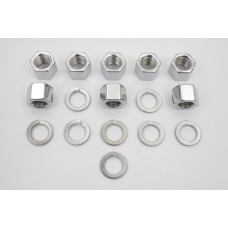 Chrome Cylinder Base Nuts and Washers 8104-16