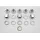Chrome Cylinder Base Nuts and Washers 8104-16
