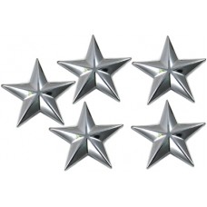 Chrome Decorative Star Studs 48-1893
