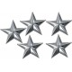 Chrome Decorative Star Studs 48-1893