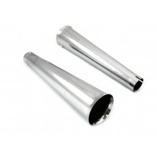 Chrome Megaphone Muffler Tip Set 30-0984