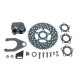 Chrome Rear 2 Piston Caliper and Disc Kit 22-0373