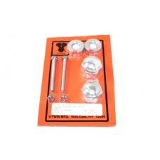 Chrome Rear Axle adjuster and Nut Kit 44-0636