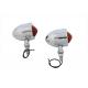 Chrome Red Marker Lamp Set With Single Stem 33-0424