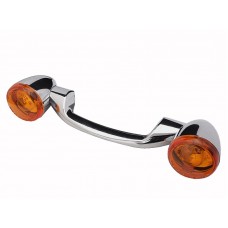 Chrome Revox Turn Signal Bar with Lamps 33-1175