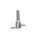 Chrome Sifton Ball Petcock with Straight Outlet and Nut 35-0597