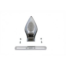 Chrome Tear Drop LED Tail Lamp Clear Lens 33-0198
