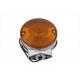 Chrome Turn Signal Front Amber 33-1240