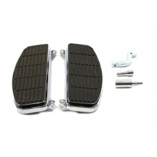 Driver Chrome 'D' Shape Footboard Set Chrome 27-0918