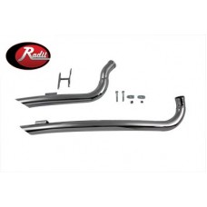 Exhaust Drag Pipe Set Curved 30-0295