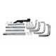 Exhaust Drag Pipe Set Stagger Shots Dual 30-1525