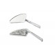 Flame Tear Drop Mirror Set with Slotted Stems, Chrome 34-0365