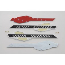 Gas Tank Emblems with Black/Silver Lettering 38-0803