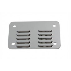 License Plate Backing Plate Louvered Style Chrome 42-0031
