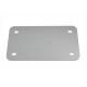 License Plate Frame Backing Plate Chrome Smooth Style 42-0213