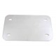 License Plate Frame Backing Plate Smooth Style Chrome 42-0221