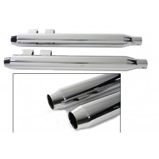 Muffler Set With Chrome Short Tapered End Tips 30-3184