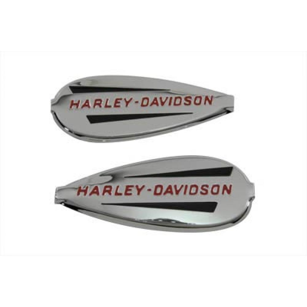 OE Emblem Set with Red Lettering,for Harley Davidson,by V-Twin