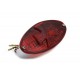 Oval Tail Lamp with Maltese Inset Red Lens with Red Cross 33-0751