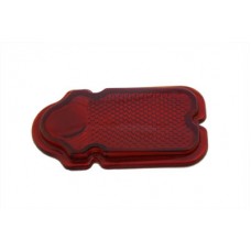 Red Glass Tombstone Tail Lamp Lens 33-0502