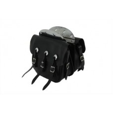 Replica Black Leather Saddlebag Set 48-3121