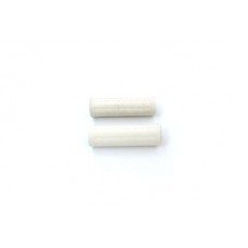 Replica White Waffle Style Grip Set with Plug Hole 28-0121