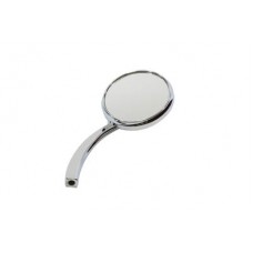 Round Mirror Chrome with Billet Stem 34-1585