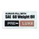 SAE 60 Weight Oil Patches 48-1604