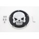 Skull Design 5 Hole Derby Cover Chrome 42-1081