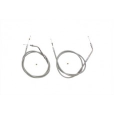 Stainless Steel Throttle and Idle Cable Set 36-0115
