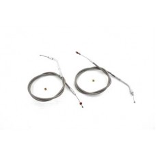 Stainless Steel Throttle and Idle Cable Set 36-0832