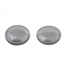 Stock Style Gas Cap Set Vented and Non-Vented Chrome 38-0315
