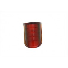 Tail Lamp Lens Beehive Style Glass Red 33-2052