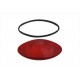 Tail Lamp Lens Cateye Style Red Chrome 33-1966