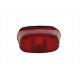 Tail Lamp Lens Laydown Style Red 33-0254