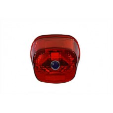 Tail Lamp Lens Laydown Style Red with Blue Dot 33-1166