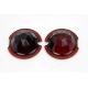 Tail Lamp Lens Set Faceted Red 33-1128