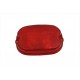 Tail Lamp Stock Type Red Plastic Lens 33-0504