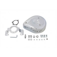 Tear Drop Air Cleaner Kit Smooth Chrome 34-0689