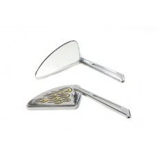 Tear Drop Mirror Set with Slotted Stems 34-0366