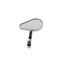 Tear Drop Mirror with Clamp on Billet Stem 34-0383