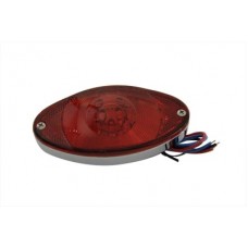 Thin Cateye Tail Lamp with Red Lens 33-0807