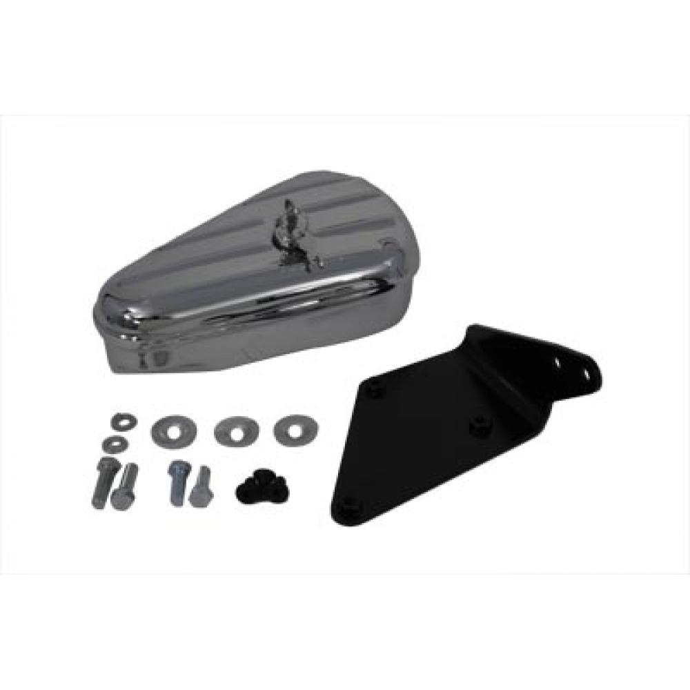 Tool Box and Mount Kit Right Side Chrome 50-2025 | Vital V-Twin Cycles